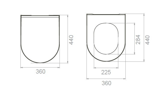CeraStyle CITY SLIM WC ülőke - MATT FEHÉR - duroplast - lecsapódásgátlós - könnyen levehető - Image 3