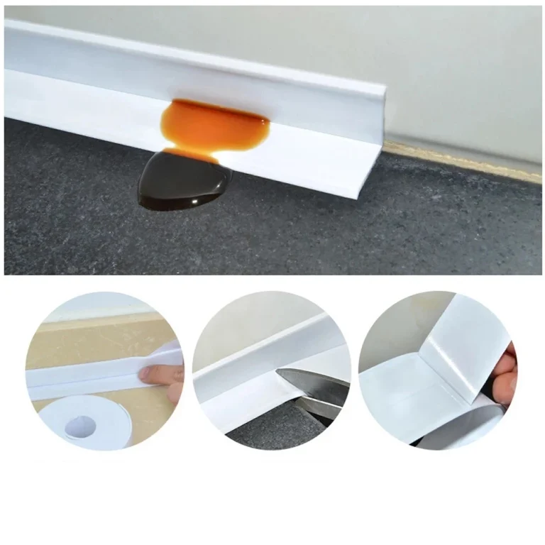 1pc Bathroom Waterproof Wall Stickers Sealing Tapes PVC Adhesive Sealing Strips Sink Edge Tape Kitchen Bathroom Accessories - Image 3