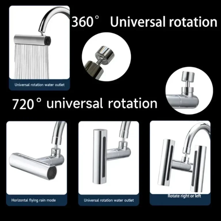 Multifunctional Kitchen Sink Waterfall Faucet Pressurized Bubbler Splash-proof 4 Modes Spout Bathroom Basin Tap Extender Adapter - Image 6