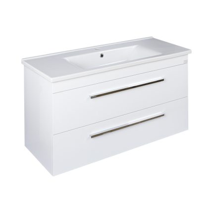 TMP VIVA 100 fali fürdőszobabútor - Sanovit ATRIA 9100 porcelán mosdóval - 101 x 46 cm