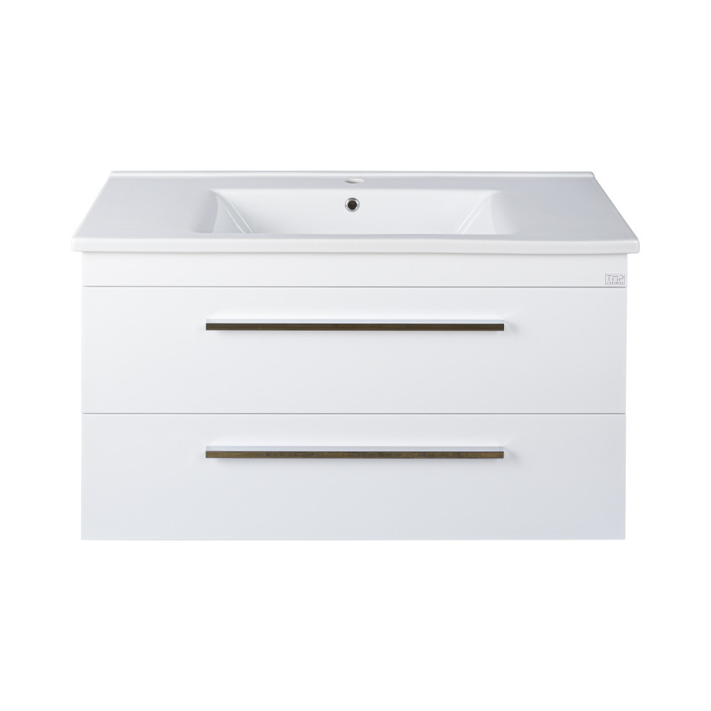 TMP VIVA 100 fali fürdőszobabútor - Sanovit ATRIA 9100 porcelán mosdóval - 101 x 46 cm