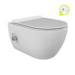 CeraStyle CITY fali WC - BEÉPÍTETT bidé funkcióval - rimless - perem nélküli - 53 cm