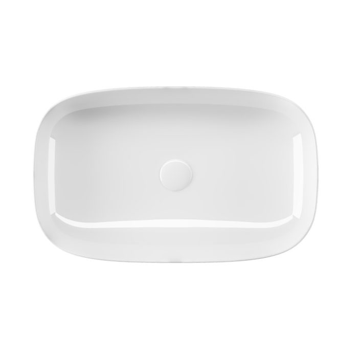 Sanovit MATTEO - PULTRA ültethető - Top Counter - porcelán mosdó - - 65 x 40 cm