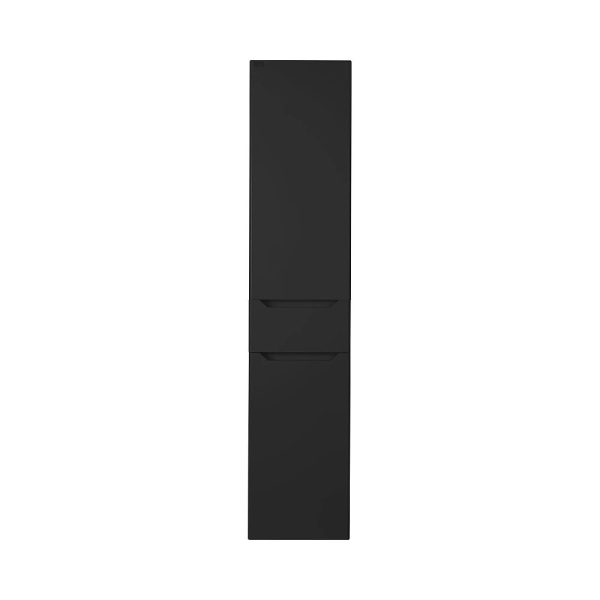 TMP SHARP - FEKETE - fali fürdőszobai ÁLLÓSZEKRÉNY - 160 x 35 cm