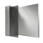 Vela Banyo WALK IN zuhanyfal - 8 mm vízlepergető FÜSTÜVEG - 110 x 200 cm