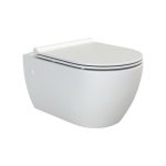 CeraStyle CITY fali WC - MATT FEHÉR - rimless - perem nélküli - rejtett rögzítésű - 53 cm