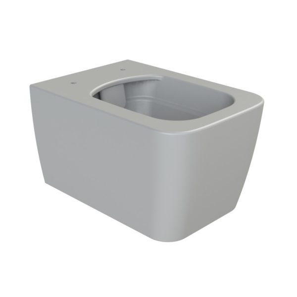 CeraStyle HERA fali WC - MATT SZÜRKE - rimless - perem nélküli - rejtett rögzítésű - 52 cm