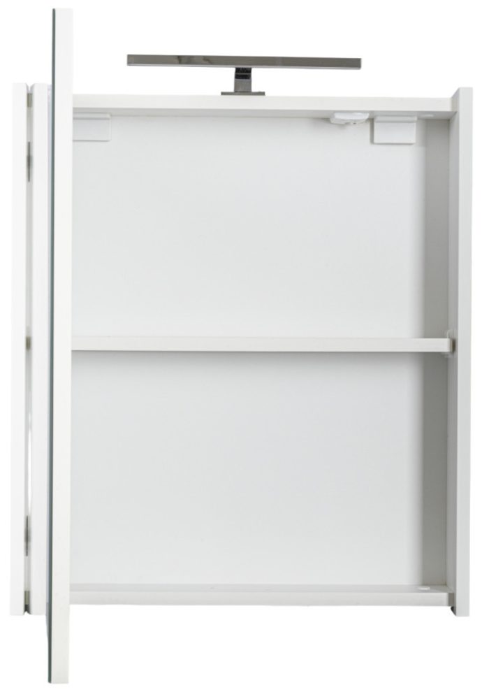 Piramida AKVA 60 H Tükrös fürdőszobai szekrény -1 ajtós kivitel - LED világítással - 60 x 69 x 13 cm