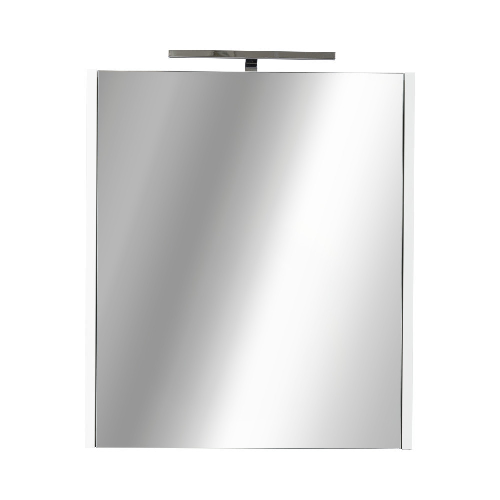 Piramida AKVA 60 H Tükrös fürdőszobai szekrény -1 ajtós kivitel - LED világítással - 60 x 69 x 13 cm