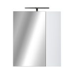Piramida AKVA 60 R Tükrös fürdőszobai szekrény -2 ajtós kivitel - LED világítással - 60 x 69 x 13 cm