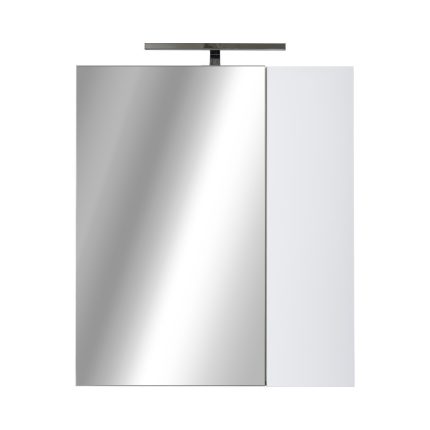 Piramida AKVA 60 R Tükrös fürdőszobai szekrény -2 ajtós kivitel - LED világítással - 60 x 69 x 13 cm
