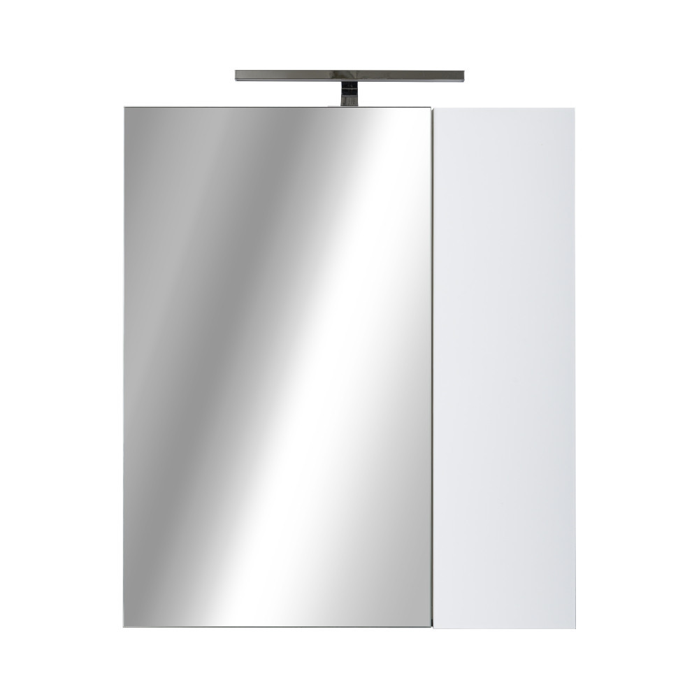Piramida AKVA 60 R Tükrös fürdőszobai szekrény -2 ajtós kivitel - LED világítással - 60 x 69 x 13 cm