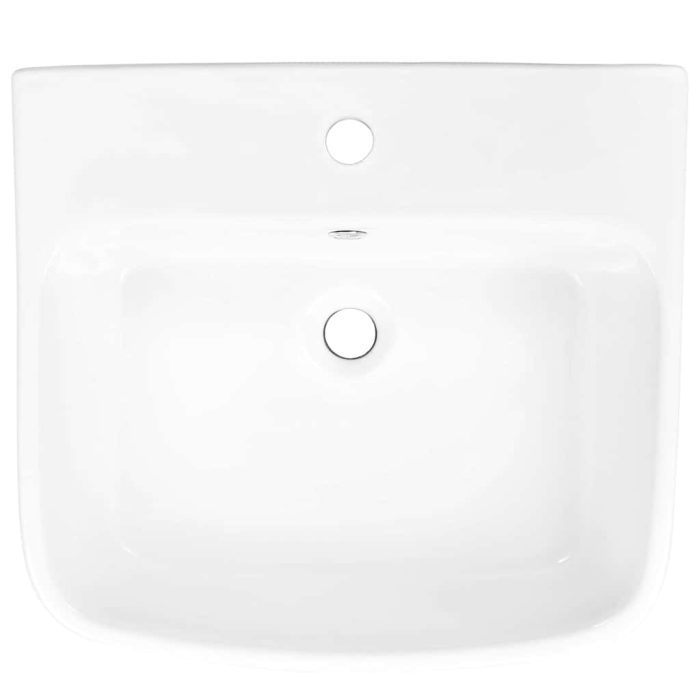 Novaro Mosdó Fehér 50 x 45 x 41 cm Zöldített Cserép - Image 5