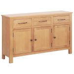 Novaro Széf Barna 112 x 33.5 x 70 cm Masszív tölgyfa