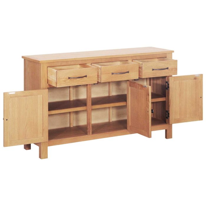 Novaro Széf Barna 112 x 33.5 x 70 cm Masszív tölgyfa - Image 2
