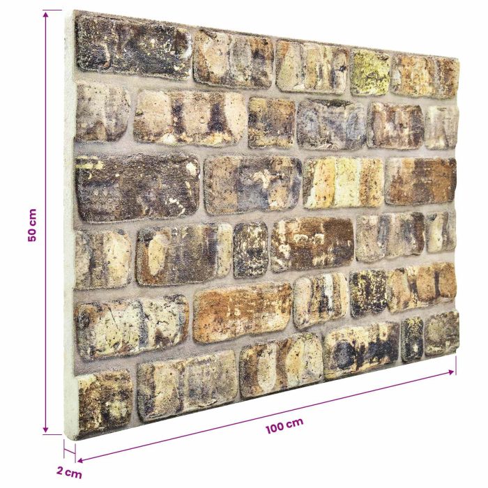 Novaro Fali panelek 10 db 100 x 50 cm Sokszínű EPS Hab - Image 5