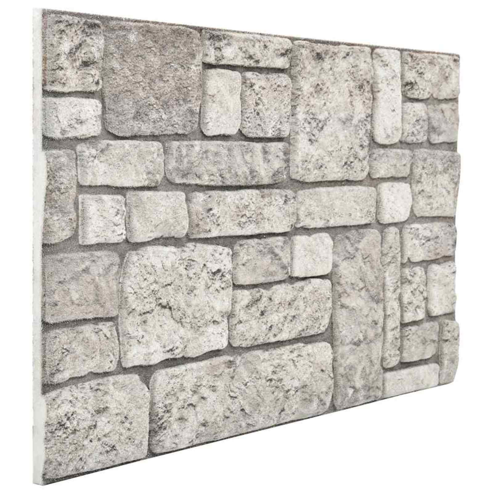Novaro Fali panelek 10 db 100 x 50 cm Szürke EPS Hab