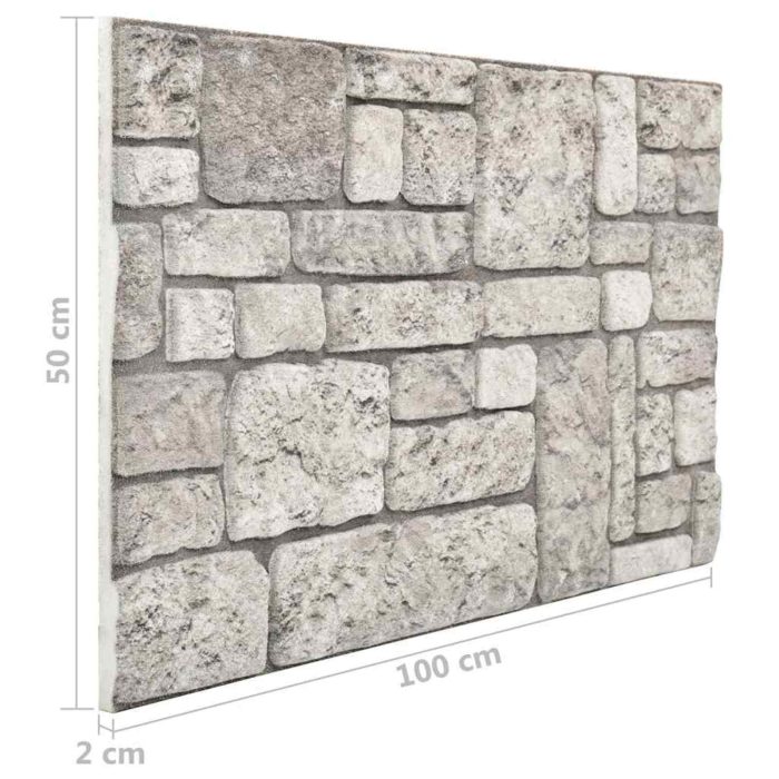 Novaro Fali panelek 10 db 100 x 50 cm Szürke EPS Hab - Image 5
