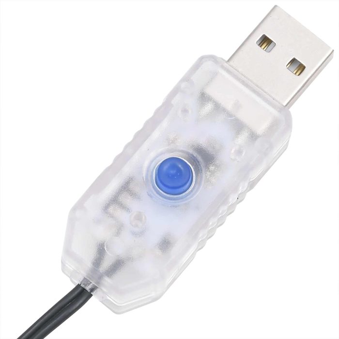 Novaro Mű karácsonyfa 150 LED PVC és Acél Fehér - Image 10