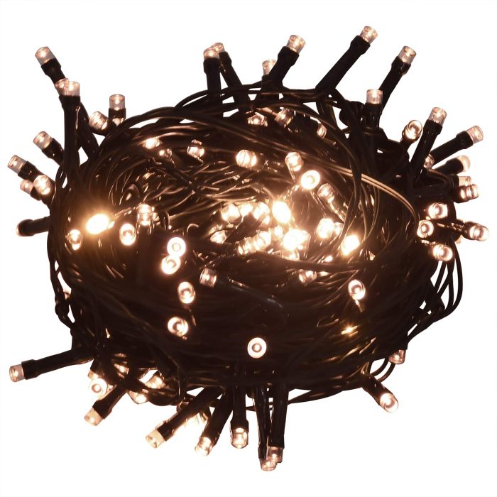 Novaro Mű karácsonyfa 150 LED PVC és Acél Fehér - Image 5