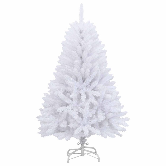 Novaro Mű karácsonyfa 150 cm PVC és Acél Fehér - Image 5