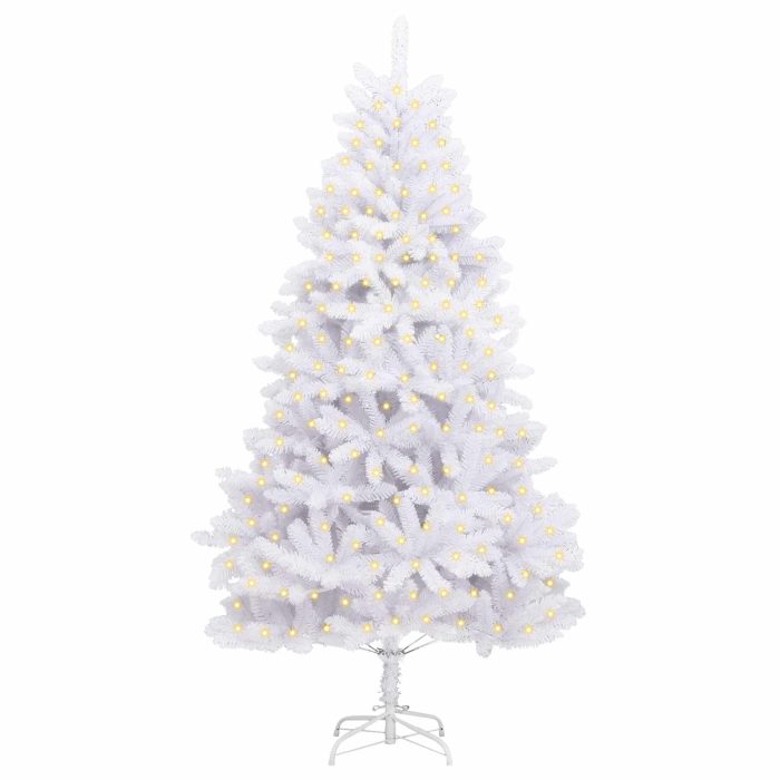 Novaro Mű karácsonyfa 300 LED PVC és Acél Fehér - Image 3