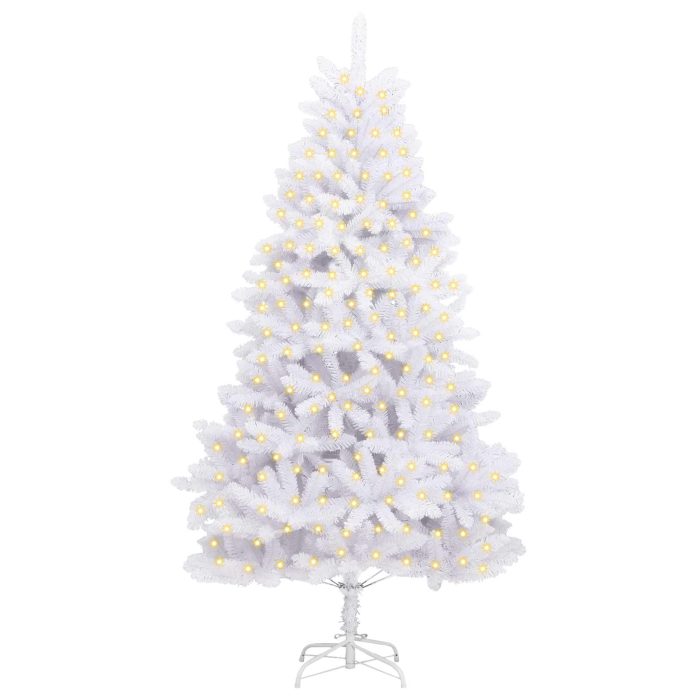 Novaro Mű karácsonyfa 300 LED PVC és Acél Fehér - Image 3