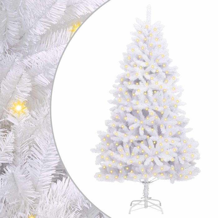 Novaro Mű karácsonyfa 300 LED PVC és Acél Fehér - Image 2