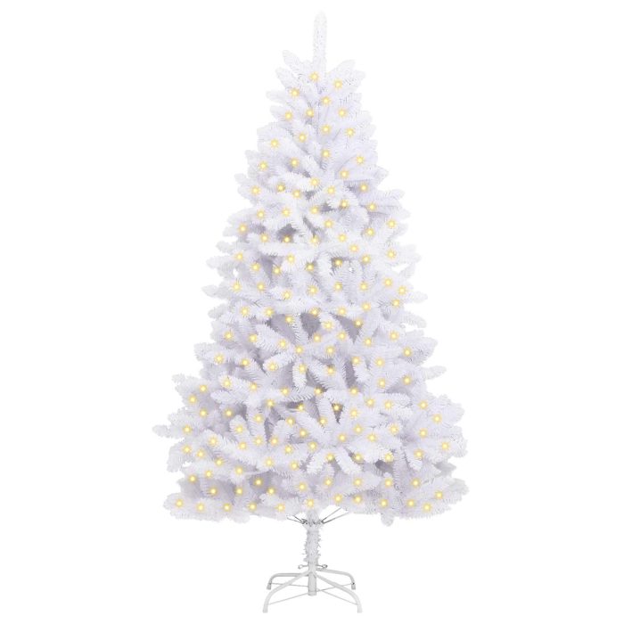Novaro Mű karácsonyfa 300 LED PVC és Acél Fehér - Image 3