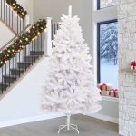Novaro Mű karácsonyfa 300 LED PVC és Acél Fehér
