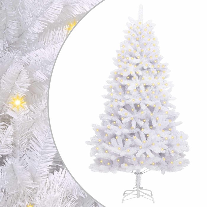 Novaro Mű karácsonyfa 300 LED PVC és Acél Fehér - Image 2