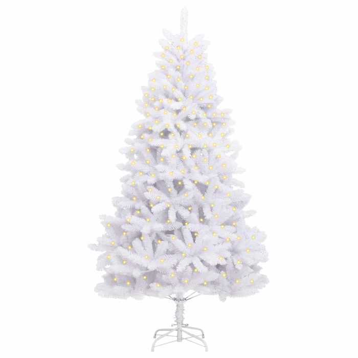 Novaro Mű karácsonyfa 300 LED PVC és Acél Fehér - Image 3