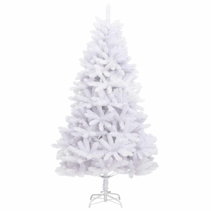 Novaro Mű karácsonyfa 180 cm PVC és Acél Fehér - Image 5