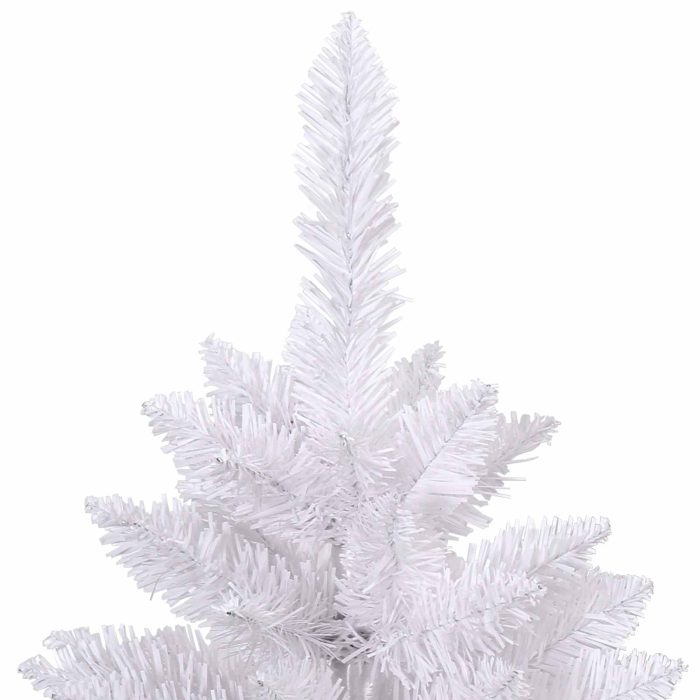 Novaro Mű karácsonyfa 240 cm PVC és Acél Fehér - Image 10