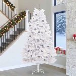 Novaro Mű karácsonyfa 300 cm PVC és Acél Fehér