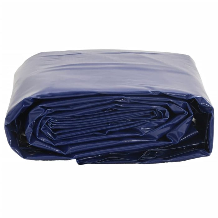Novaro Ponyva 650g / m² Kék 4 x 6 m Vászon PVC bevonattal - Image 3
