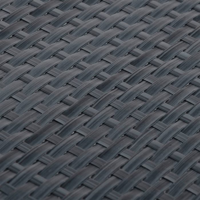 Novaro antracitszürke polyrattan erkélyparaván 300 x 80 cm - Image 6