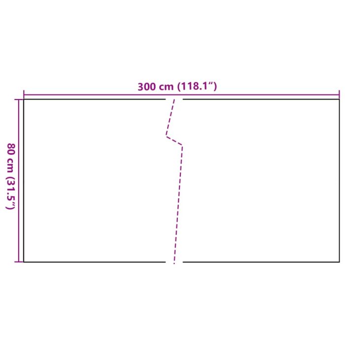 Novaro antracitszürke polyrattan erkélyparaván 300 x 80 cm - Image 8