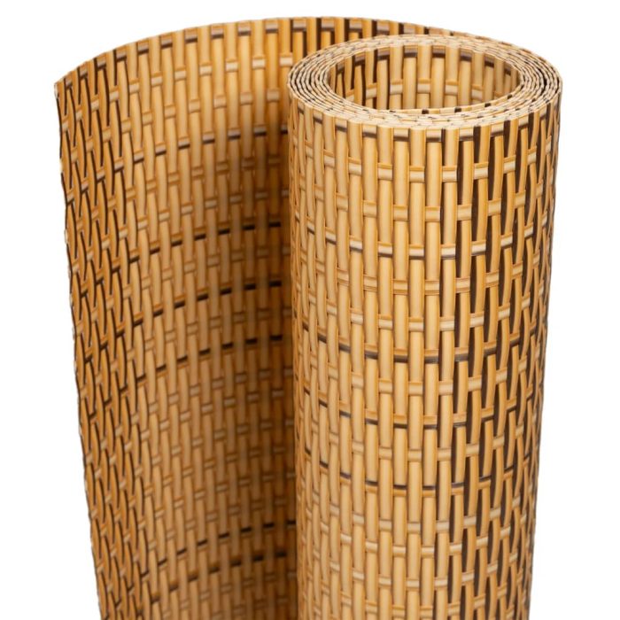 Novaro világosbarna polyrattan erkélyparaván 300 x 80 cm - Image 2