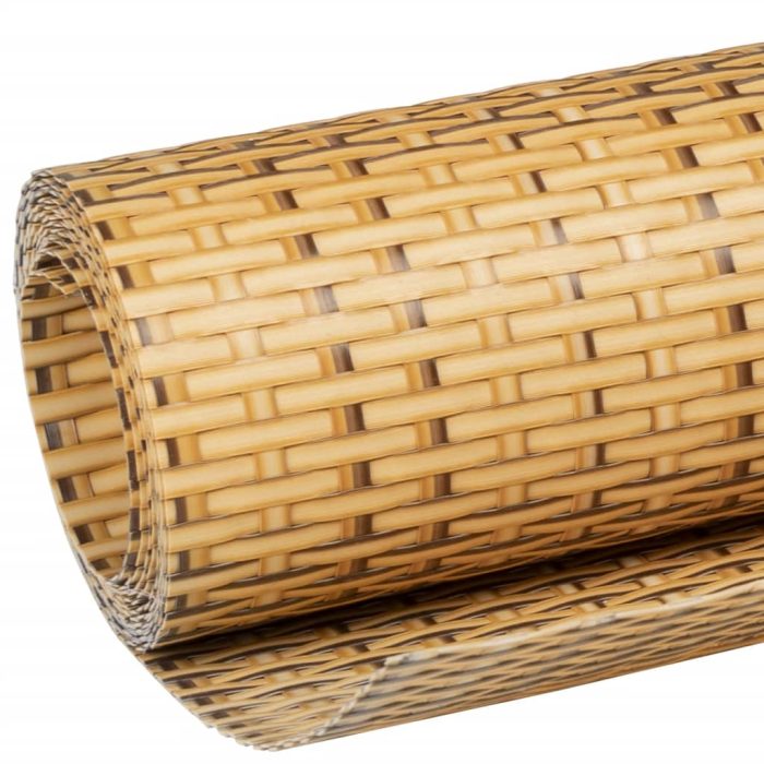 Novaro világosbarna polyrattan erkélyparaván 300 x 80 cm - Image 7