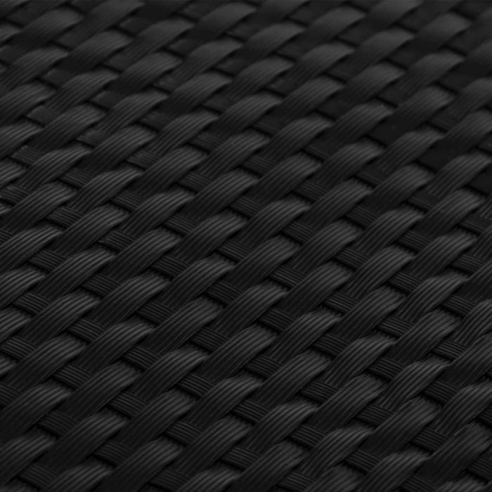 Novaro fekete polyrattan erkélyparaván 1000 x 80 cm - Image 6