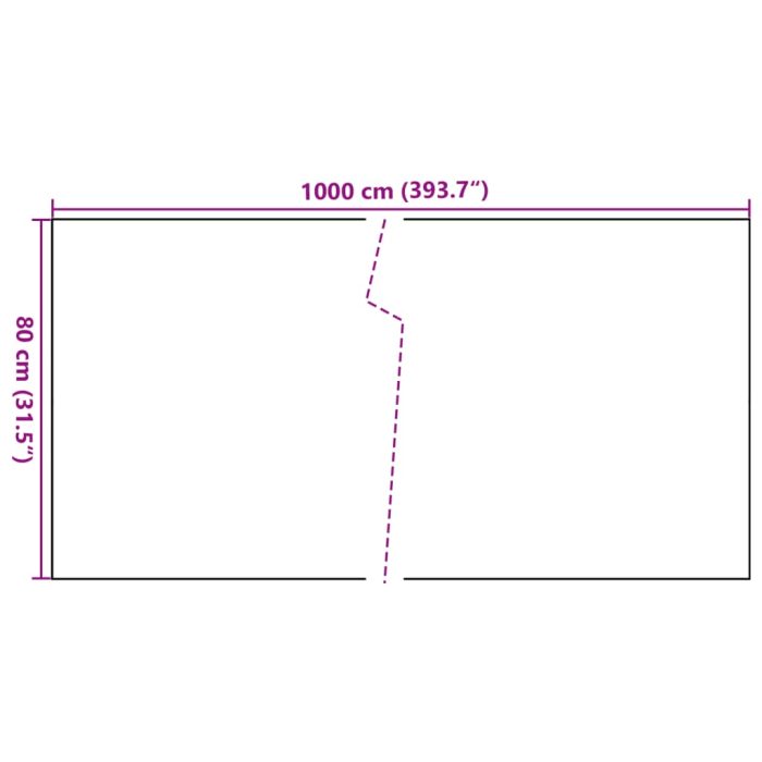 Novaro fekete polyrattan erkélyparaván 1000 x 80 cm - Image 8