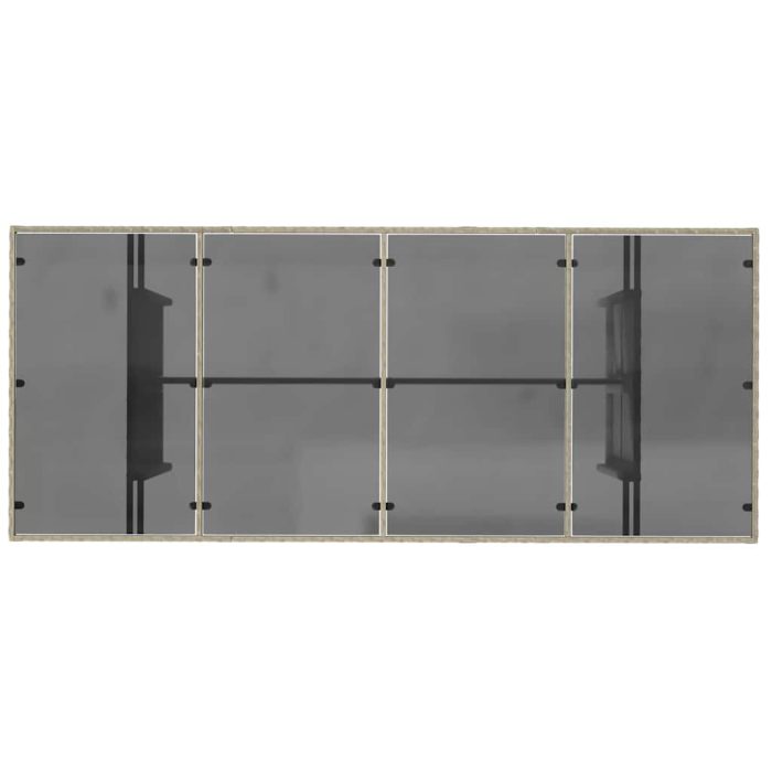 Novaro Kert étkező szett 7 db Világosszürke polirattan - Image 8