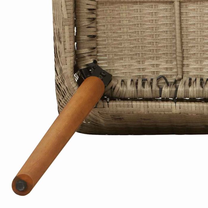 Novaro Kert étkező szett 3 db Bézs polirattan - Image 9