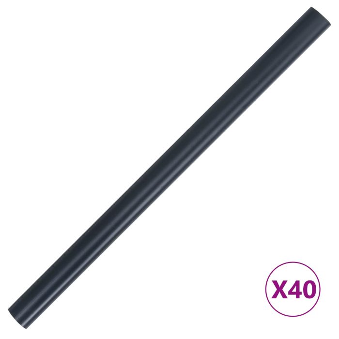 Novaro Kerti privacy képernyők 70 x 0,19 m PVC Sötétszürke - Image 3
