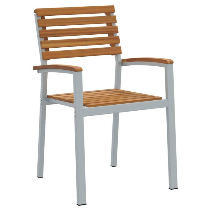 Novaro Kert étkező szett 7 db Szürke Tömör Akácfa - Image 6