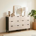 Novaro Széf 2 db 60 x 33 x 75 cm Tömör Mangófát Fehér mosott felület