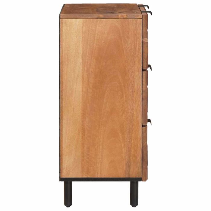 Novaro Széf 2 db 60 x 33 x 75 cm Tömör Mangófát Akácbarna felület - Image 5