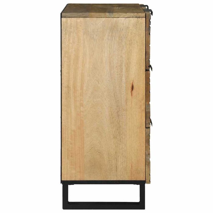Novaro Tálalószekrény készlet 2 db Természetes 120 x 33 x 75 cm - Image 4