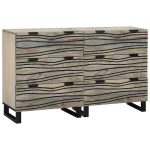 Novaro Tálalószekrény készlet 2 db Fehér 120 x 33 x 75 cm